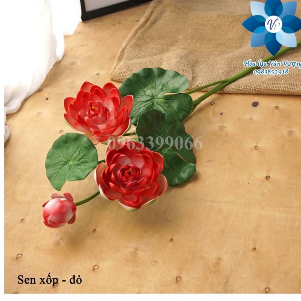 Hoa Giả 🌺FREESHIP🌺 Hoa Sen loại lớn 105 cm - giống thật 99%