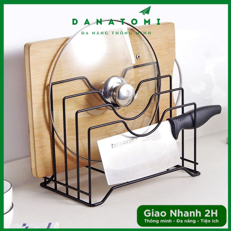 Kệ Để Nắp Nồi Gác Dao Thớt Đa Năng