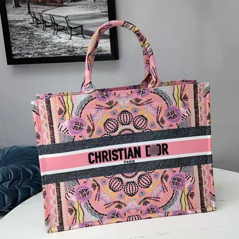 Túi xách BOOK TOTE hoạ tiết thiên nhiên màu sắc