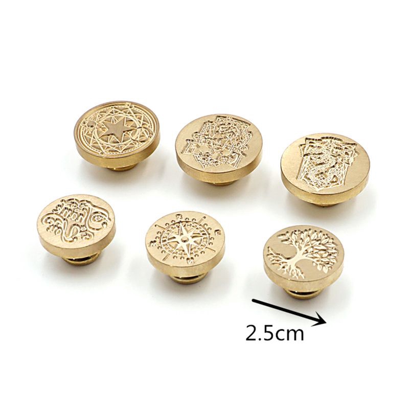 Đầu con dấu sáp hơn +500 họa tiết bằng đồng dự phòng