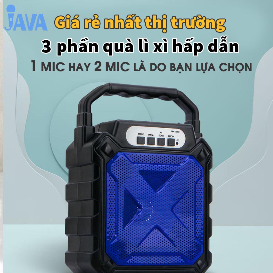 [TẶNG 1 HOẶC 2 MIC KARAOKE CÓ VANG 100K] Loa Kẹo Kéo Karaoke Bluetooth Mini JAVA68 - Loabluetooth