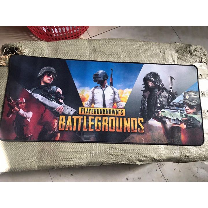 Miếng Lót Di Chuột Game PUBG Kích Thước 30x80cm Khâu Bo Viền Bền Đẹp