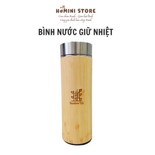 Bình giữ nhiệt thân tre 450ml Bamboo Life