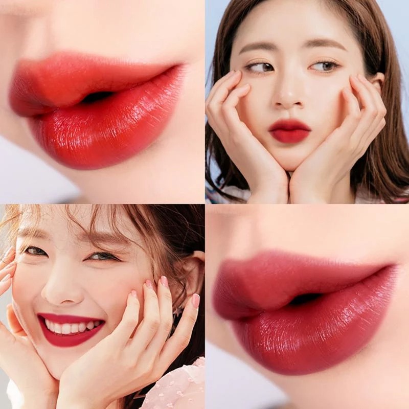 Son Môi Bộ Velvet Matte Dưỡng Ẩm Chống Thấm Nước Mịn Nhanh Khô Không Phai Màu Không Dính Cốc Môi Trang Điểm sản Phẩm Mới