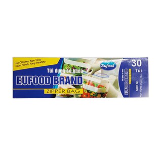 Túi zip eufood hộp size m 21cm x 18cm x 30cái euf439571