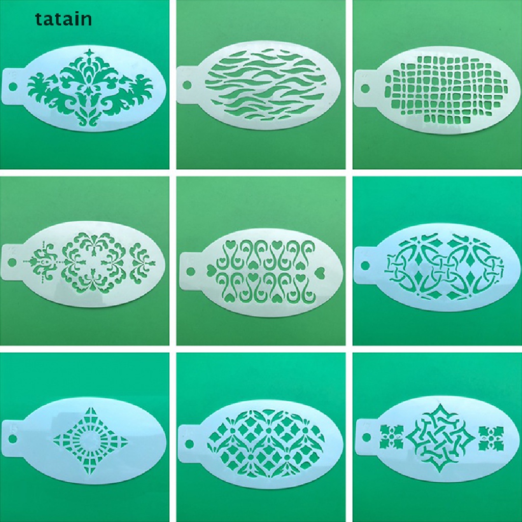 [Hàng mới về] Set 42 khuôn vẽ trang trí mặt/ cơ thể nghệ thuật dự tiệc sinh nhật/ halloween DIY CVX