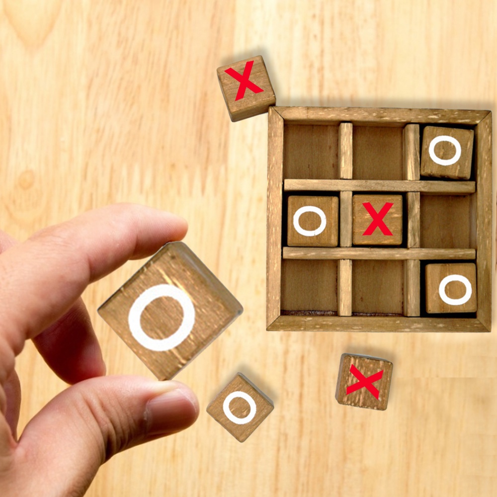Bộ Trò Chơi Tic Tac Toe Noughts Và Crosses (Xo) Bằng Gỗ Độc Đáo Giáo Dục Vui Nhộn Cho Bé