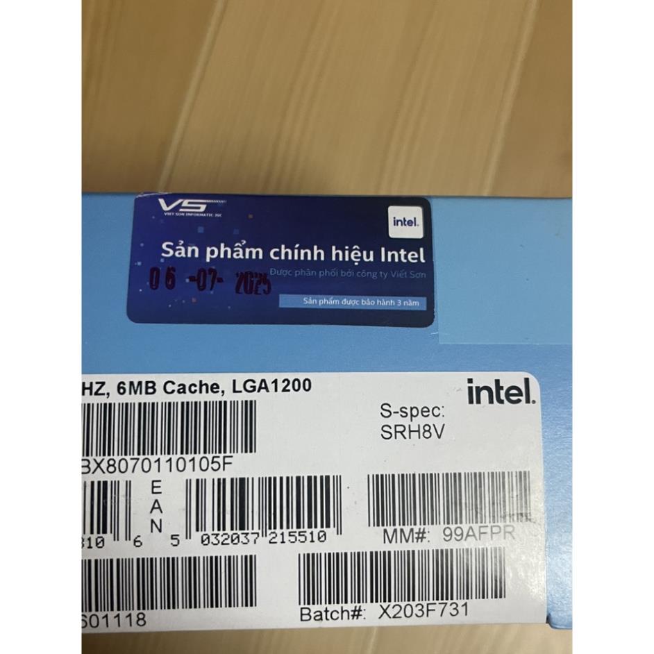 Bộ xử lý Intel Core I3 10105F / Core I5 10400F hàng chính hãng fullbox bảo hành 3 năm !