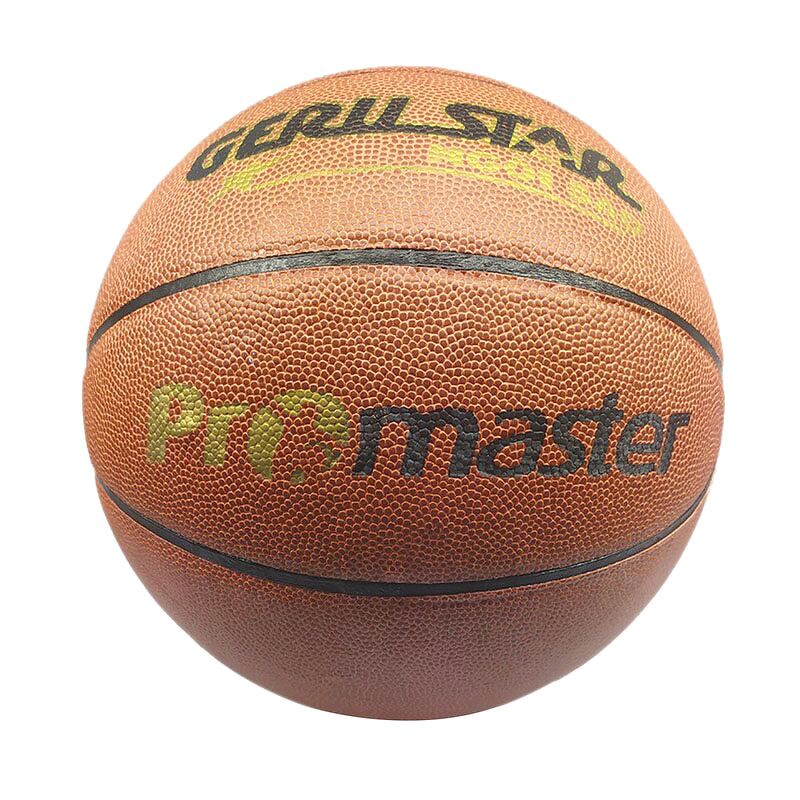 Quả bóng rổ PU Geru star Size 7 Promaster – Dán - Dungcusport tặng lưới + kim bơm