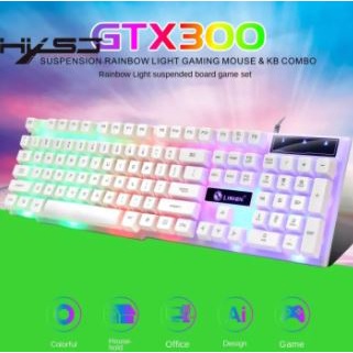 Bộ Bàn Phím Và Chuột Chơi Game Có Đèn Nền HXSJ GTX300.