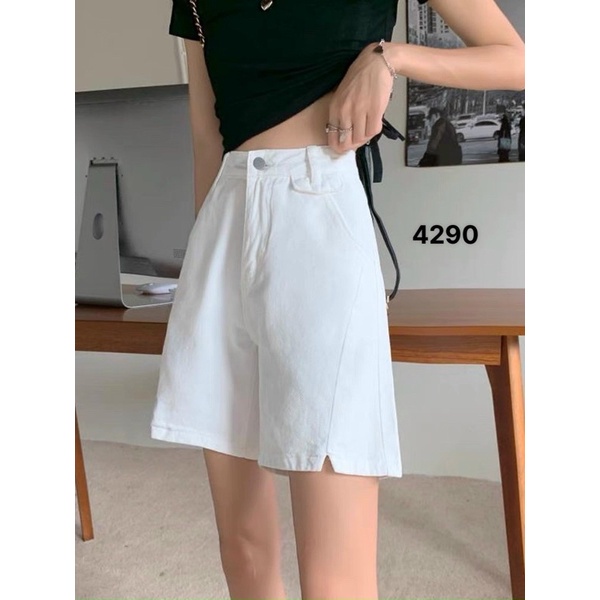 [ĐỦ 3 MÀU]Quần Jean Nữ Aiori Quần Ngố Lửng Ống Rộng Lưng Cao Màu Trắng Vải Cực Xịn, Chất Jean Cotton Thoáng Mát D017