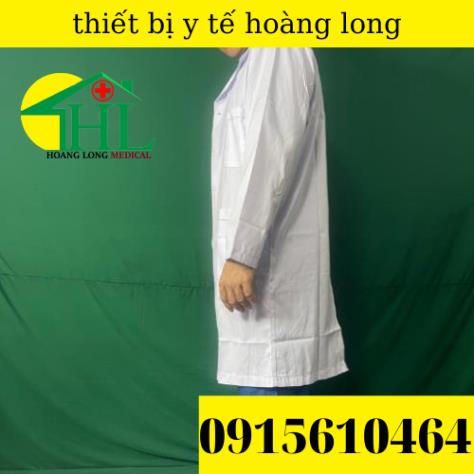 Áo Blouse bác sĩ dáng dài - tay dài nam các size M L XL 2XL