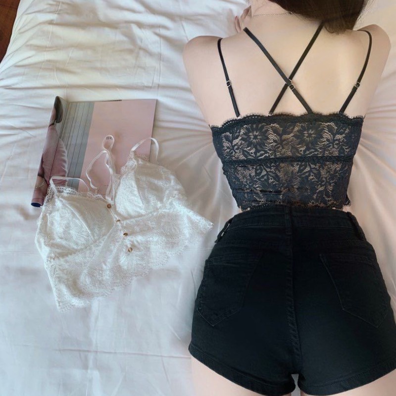 Áo Bra Ren Hoa 4 Khuy Mềm Mại Siêu Thời Trang SUNBRA 9965