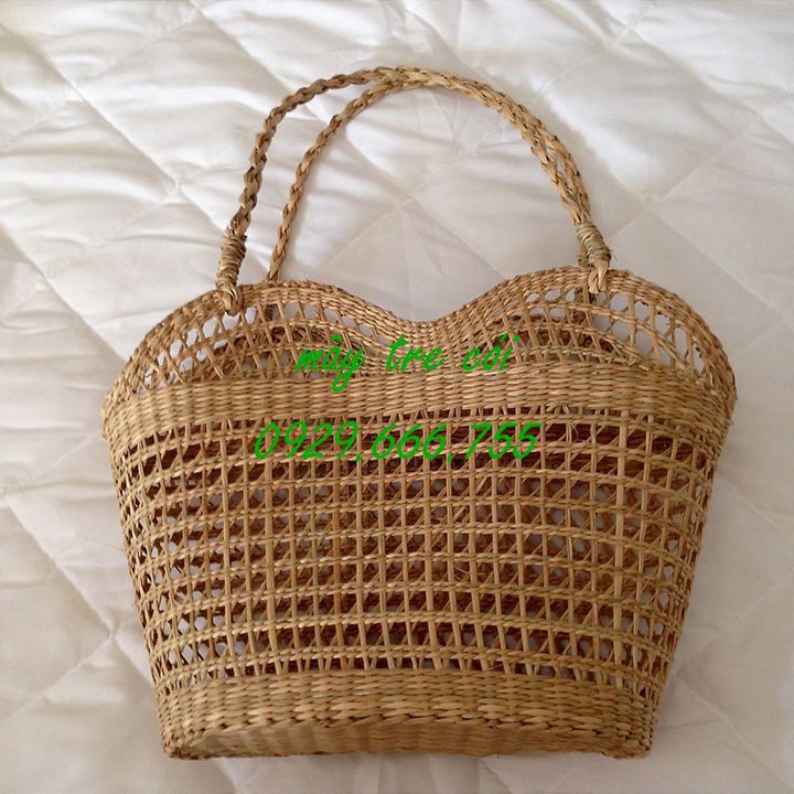 Xưởng sỉ Làn cói hình trái tim cá tính