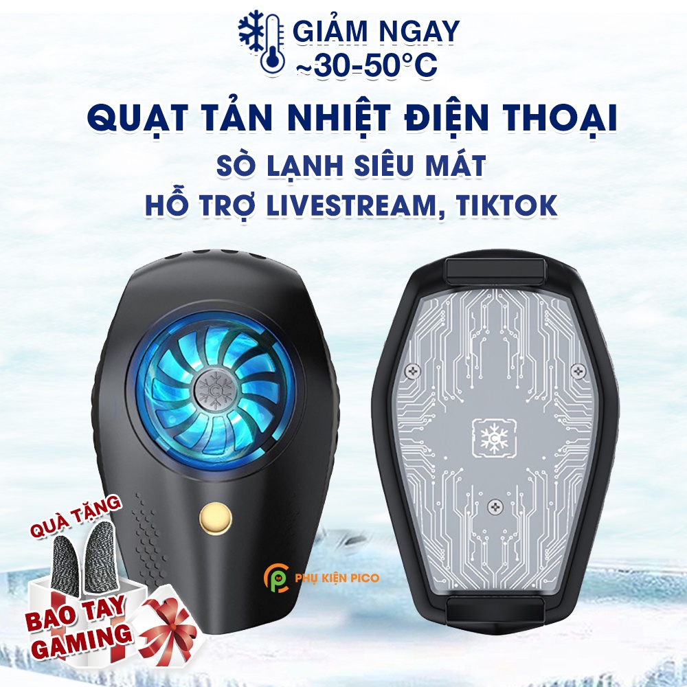 Quạt tản nhiệt điện thoại sò lạnh K3 - Quạt tản nhiệt điện thoại giá rẻ gaming sò lạnh đối thủ Memo DL01 DL06 DL05