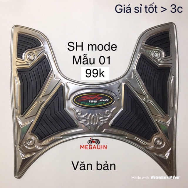 THẢM ĐỂ CHÂN INOX CÁC LOẠI XE (VISION, LEAD, SH MODE, SH )