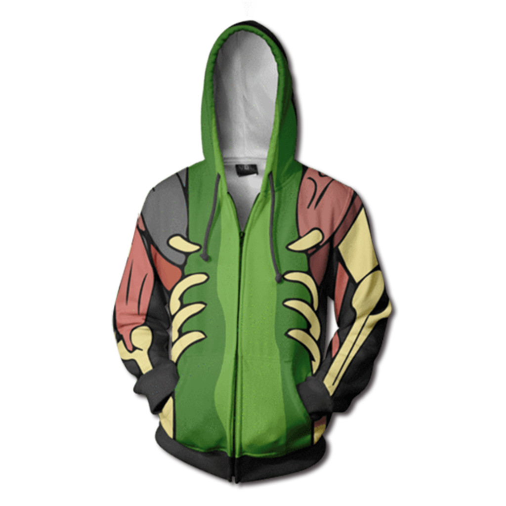 Áo Hoodie Có In Hình Hoạt Hình Rick And Morty 3d Size S-5Xl