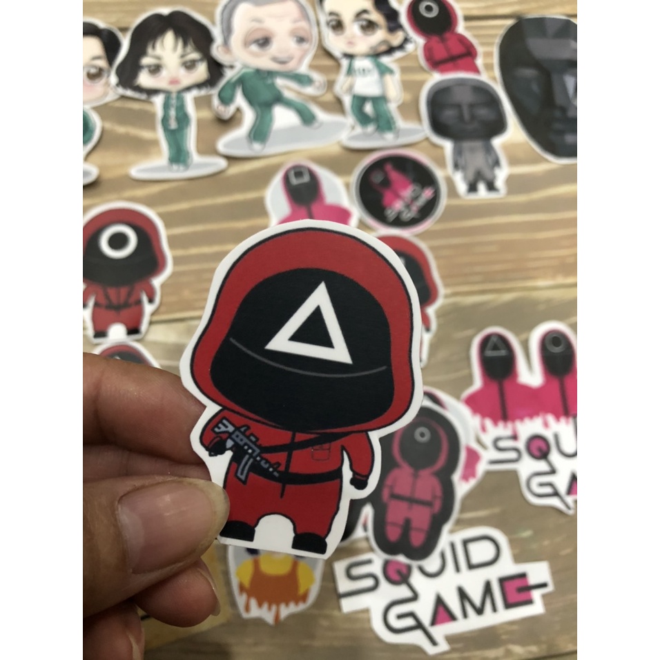 sticker game squid TRÒ CHƠI CON MỰC nhiều mẫu/ hình dán game squid TRÒ CHƠI CON MỰC