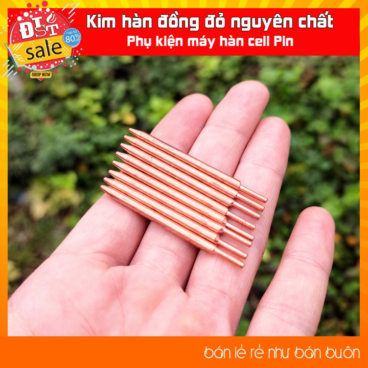 Kim hàn cell pin, đồng đỏ nguyên chất - 1 cặp ✅ [RẺ NHẤT VIỆT NAM] ⚡