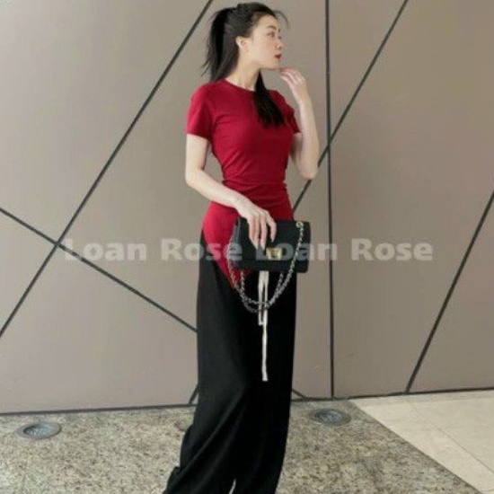 Áo thun vạt nhọn Dây rút kiểu 1 bên (TV2&amp;A15) Siêu Hot