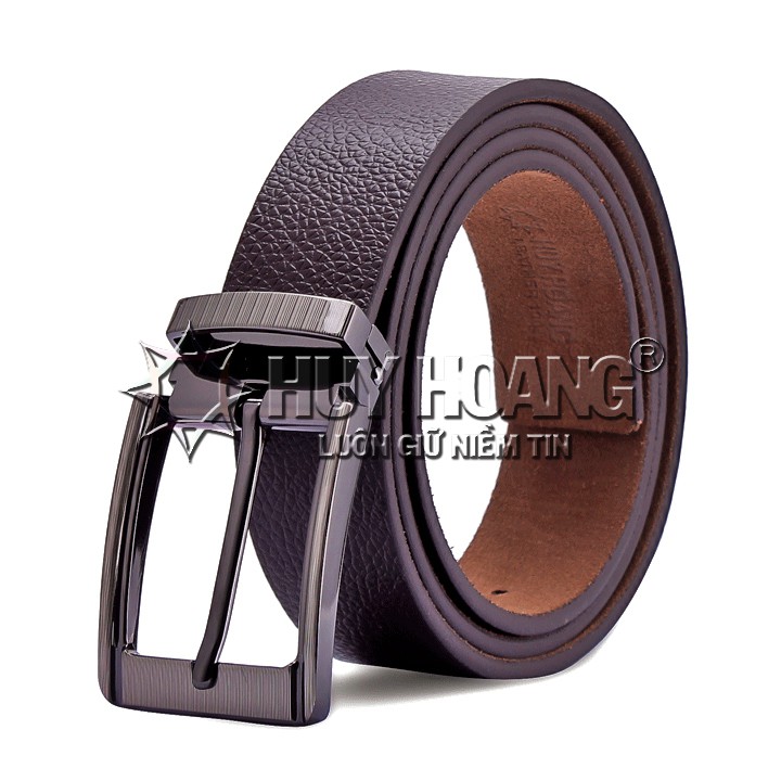 Bóp &amp; Dây nịt nam Huy Hoàng da bò màu nâu HP2109-HP4121