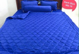 Trọn bộ drap thun màu Hàn Quốc (drap,  2 áo gối, 1 áo gối ôm)
