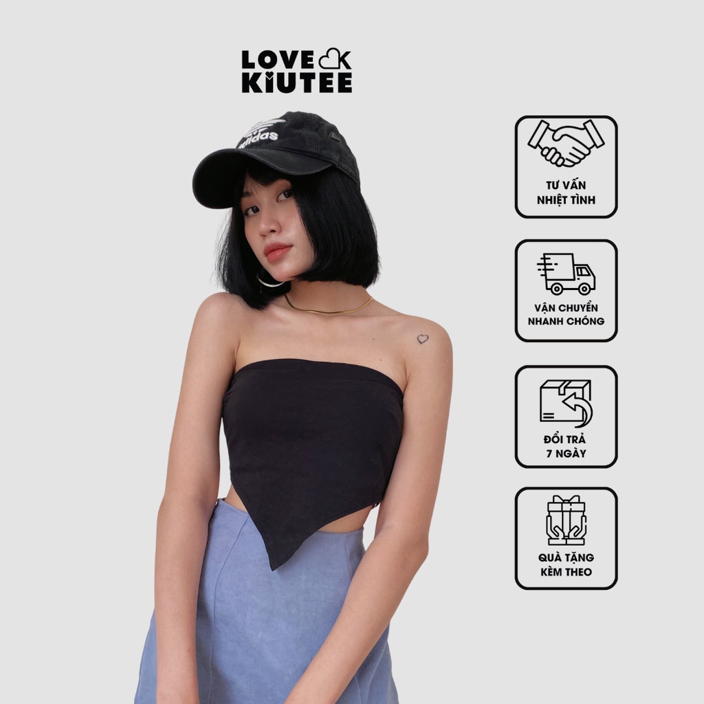 Áo ngắn kiểu ống tam giác Valentina Tube Top nhiều màu dành cho bạn gái LOVEKIUTEE