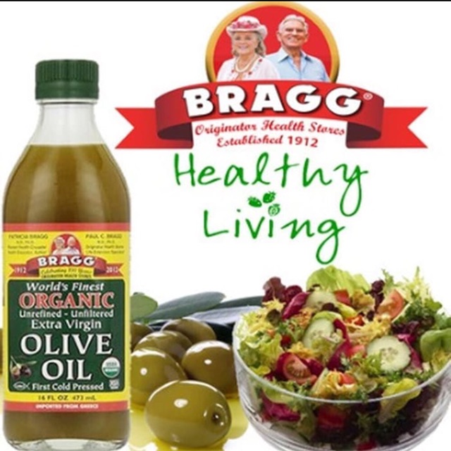 Dầu OLIVE hữu cơ siêu nguyên chất BRAGG