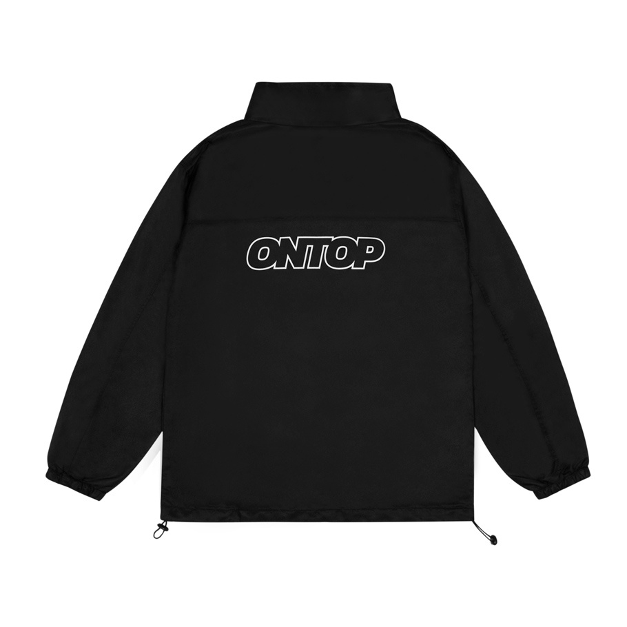 Áo khoác dù nam local brand ONTOP màu đen - UNI jacket O14-AK5