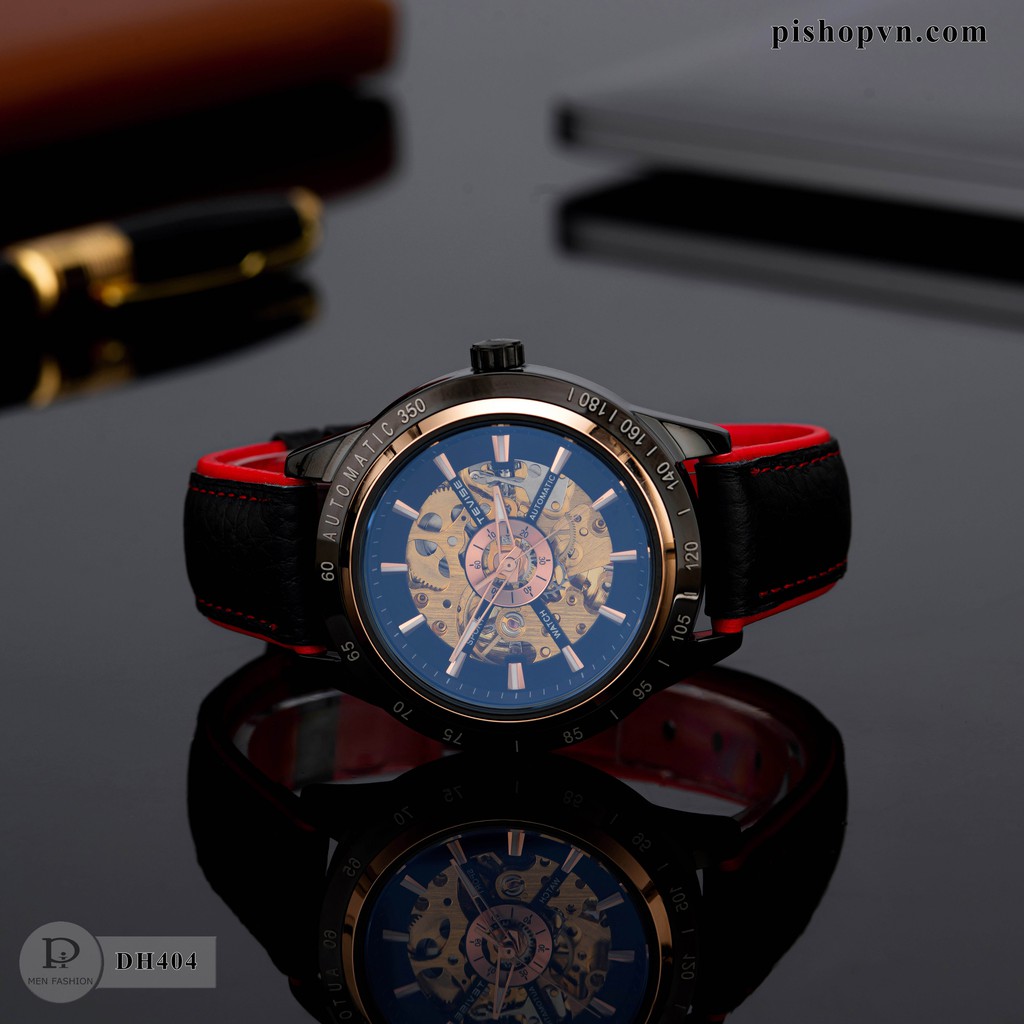 Đồng hồ đeo tay nam - lộ máy cơ 2 mặt - dây da thật - [ fullbox - bảo hành 24 tháng ] - DH404 | BigBuy360 - bigbuy360.vn