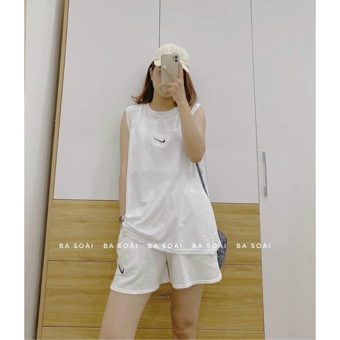 bộ quần áo cho nữ tank top Free size shop co hình ảnh thật ở sau