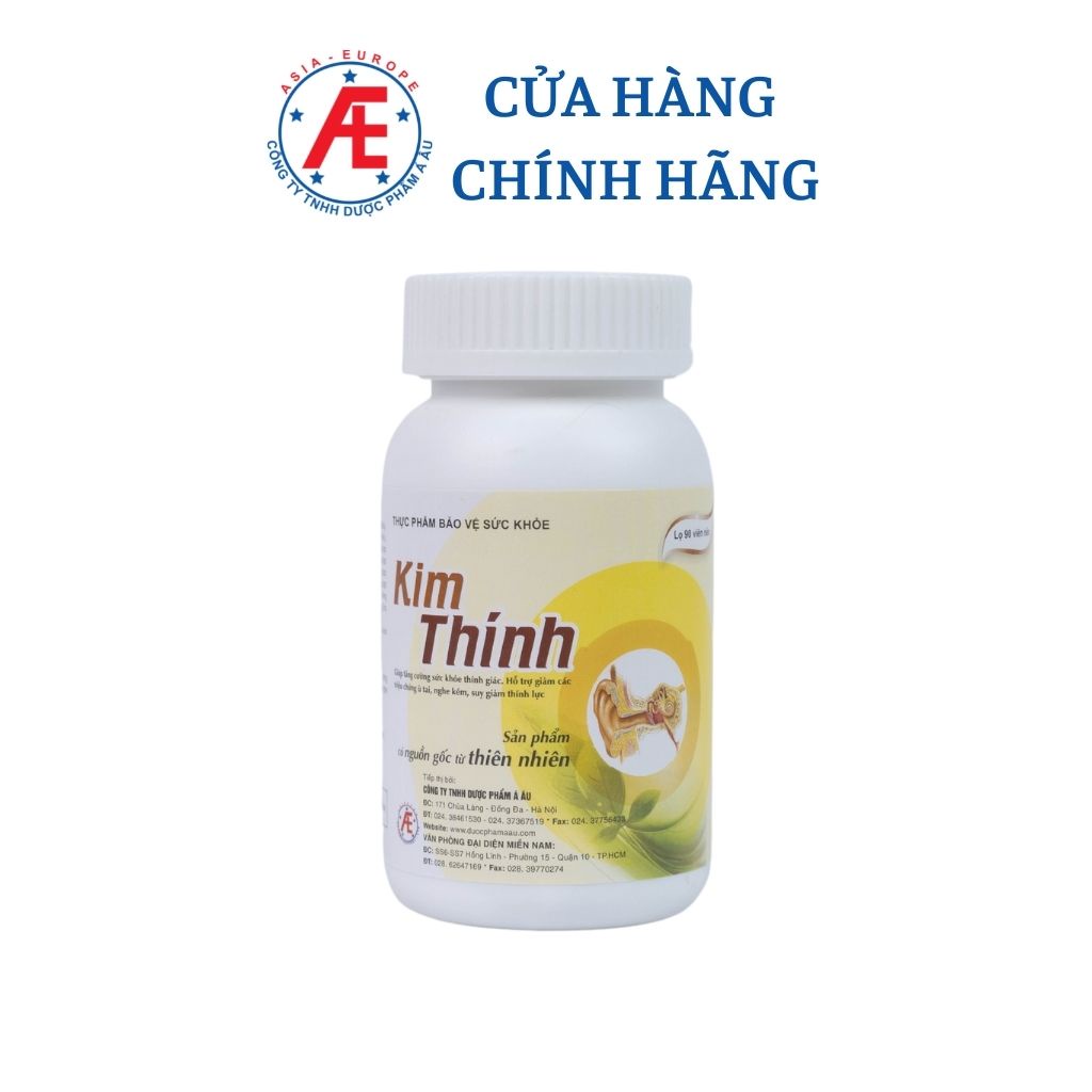 Viên uống Kim Thính hộp 90 v, 180v - Hỗ trợ người có nguy cơ và người bị suy giảm thính lực từ thảo dược DƯỢC PHẨM Á ÂU