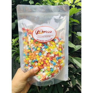 100g kẹo ngọt hình ngôi sao đủ sắc màu