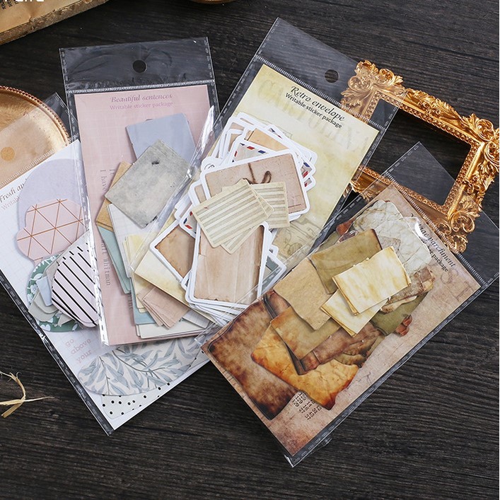 Sticker Dán Trang Trí Retro Có Thể Note