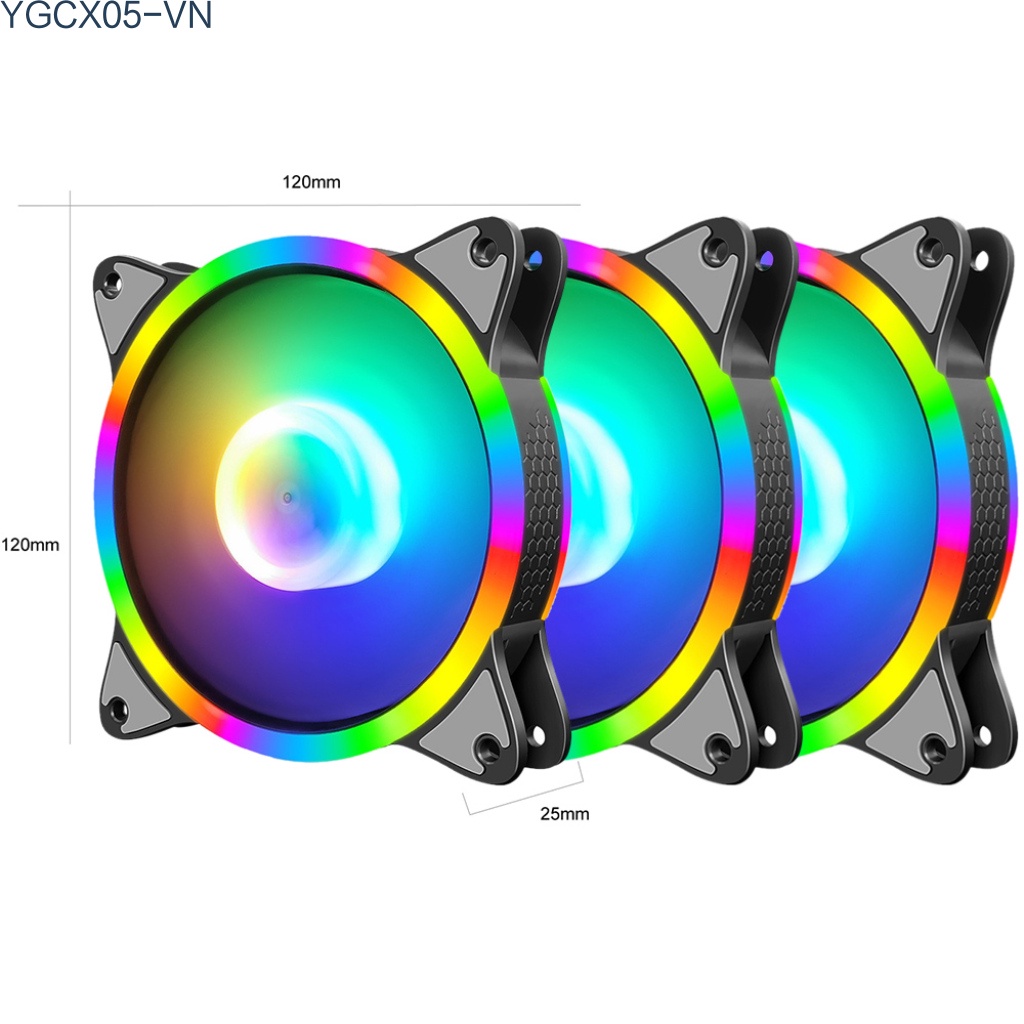 Quạt Tản Nhiệt Cpu Dc 12v 4 Pin Màu Rgb Tiện Dụng Ốp | BigBuy360 - bigbuy360.vn