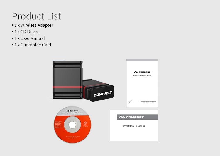 150MBPS Usb Wifi Comfast Cf-Wu810N 802.11g / N 8188
