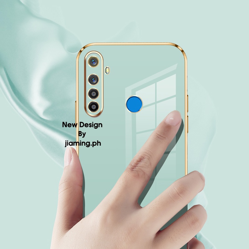 Ốp Điện Thoại Màu Kẹo Thiết Kế Sang Trọng Có Dây Đeo Cho OPPO Realme 5 5i 5S 6i C3 2022