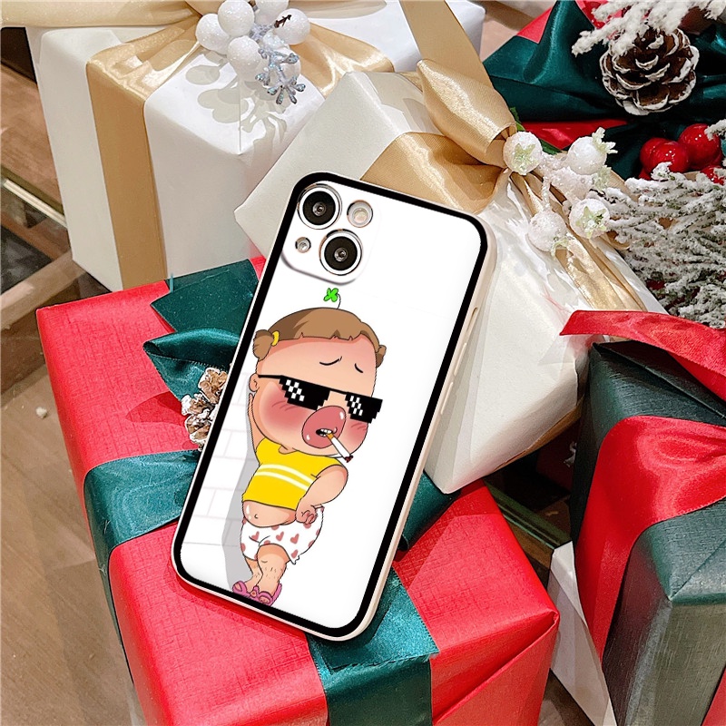 Ốp iphone cạnh vuông Quỳnh Aka chống hông cho ip 6/8/7/plus/x/xr/xsmax/12 pro max/11pro max/13 pro max-nt051