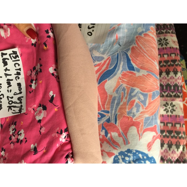 Combo vải thô, cotton ngoc anh