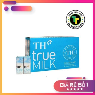 Thùng sữa tươi TH True milk date mới liên tục loại 180ml x 48hộp