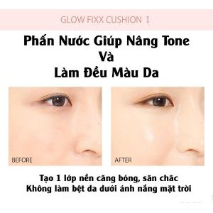 [Chính hãng] Phấn Nước Trang Điểm Lâu Trôi Glow FIXX Cushion SPF50+ / PA++++ So Natural Hàn Quốc | BigBuy360 - bigbuy360.vn