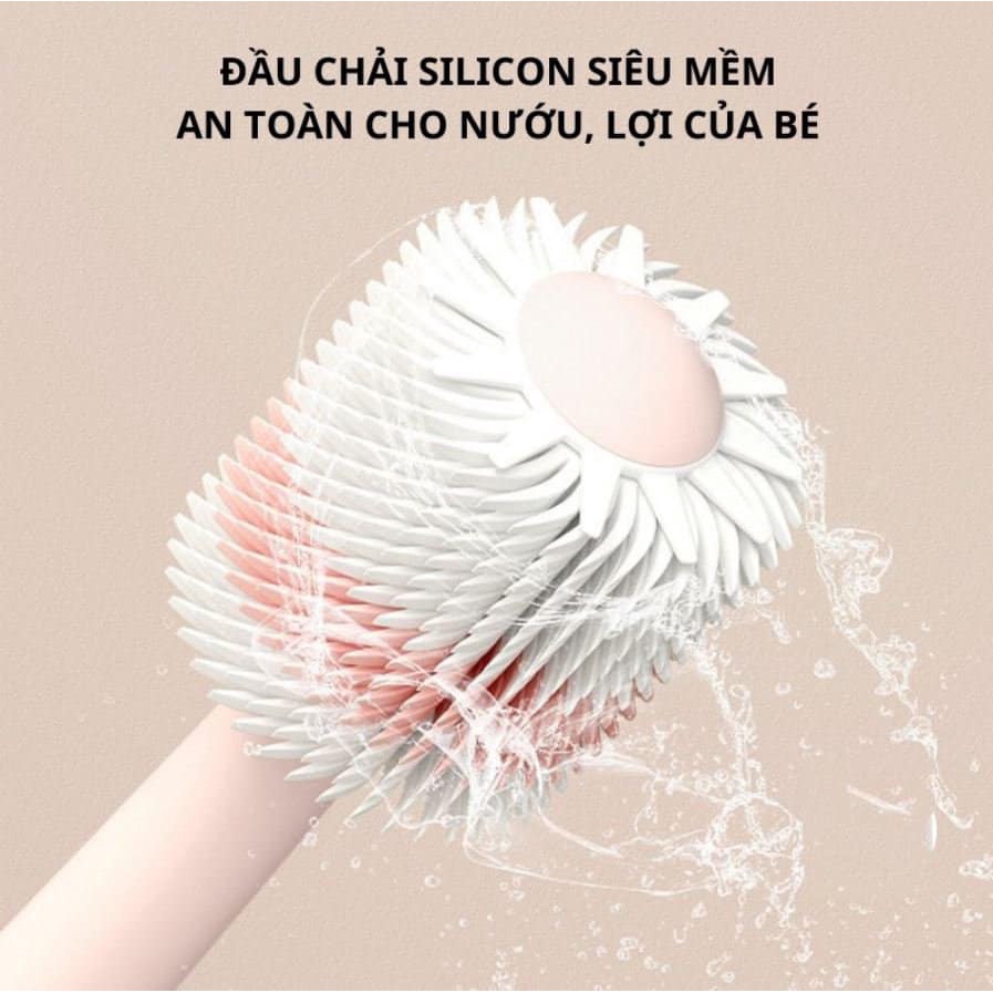 Bàn chải đánh răng 360 độ silicon Nano cho bé