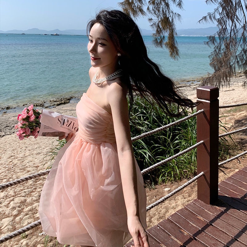 Đầm Ống Phồng Ngắn Thời Trang Mùa Hè Dễ Thương Dành Cho Bé Gái