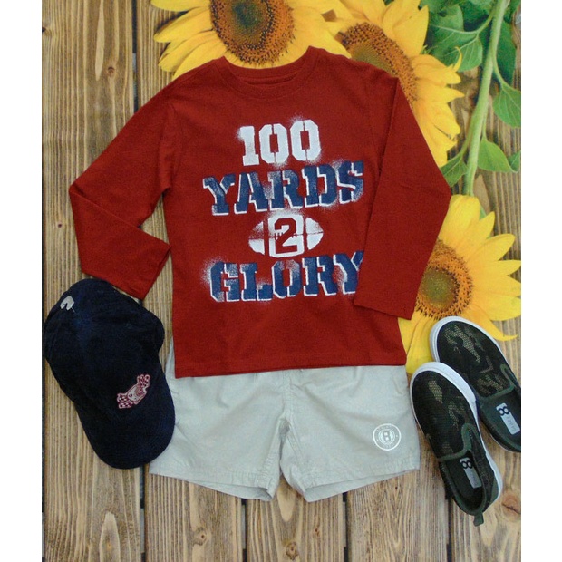 [Chính Hãng Old Navy]Áo Thun Tay Dài Bé Trai Size Đại 15kg-45kg Chất Cotton Mềm Mịn Co Giãn Siêu Hút Mồ Hôi
