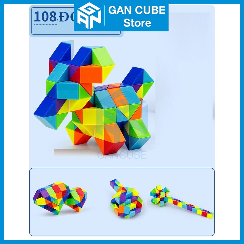 Rubik Rắn Magic Snake 24 / 36 / 48 / 72 / 84 / 96 / 108 /120/ 144 Đoạn - Rubic Snake Rắn Xếp Hình Cao CấpGAN CUBE Store