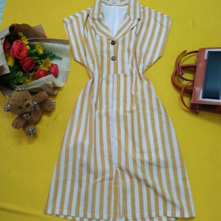 đầm công sở kẻ sọc dọc