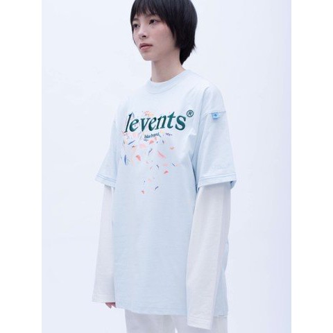 [Mã SKAMPUSHA8 giảm 8% đơn 300K] Áo thun LEVENTS Floral/ Baby blue | BigBuy360 - bigbuy360.vn
