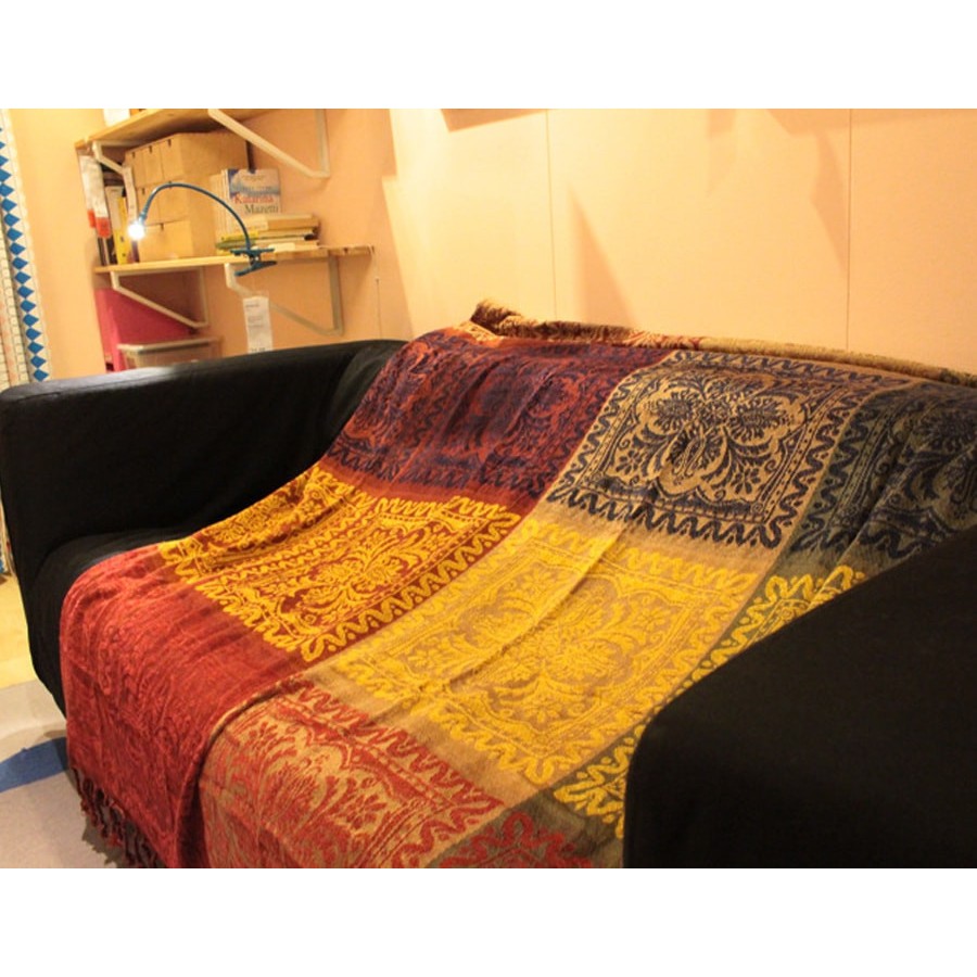 [Flash Sale] Thảm Thổ Cẩm Bohemian 190cm x 150cm MD30, khăn phủ sofa, chăn du lịch siêu mềm mịn kích thước 1m5x1m9