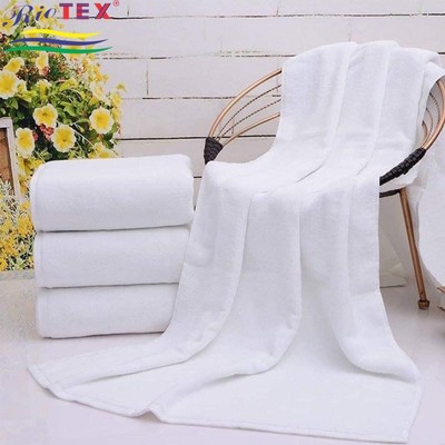 Khăn Tắm RIOTEX 70x140cm, 80X180cm- Khăn tắm trắng Bền Đẹp cotton 100% cho Gia Đình, Khách Sạn, Spa