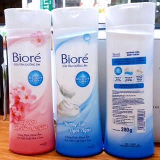 Sữa tắm BIORÉ hương hoa và hương sữa.